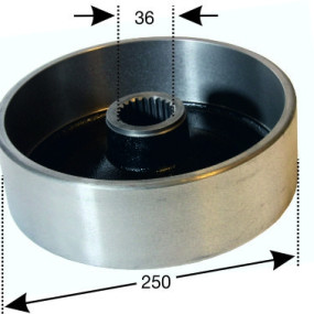 Bremstrommel Steyr Land 524100031