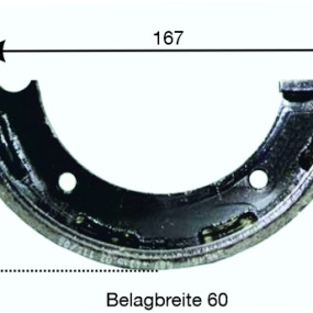 Handbremsbacke 524200709