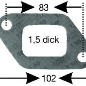 Dichtung für Auspuff Steyr 526900001