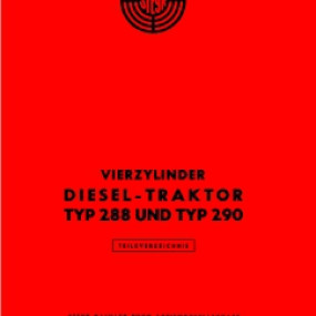 Ersatzteilliste T288, T290 591290016