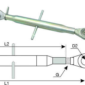 Oberlenker 620-920Mm N30007