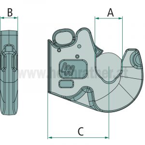 Unterlenkerhaken Cat. 1 (20088001) Granit