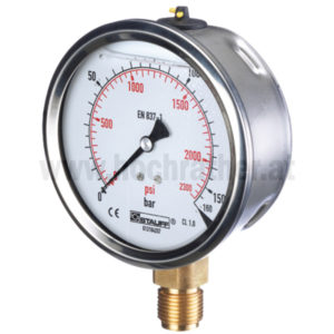 Manometer 100 Bar  63Mm - 1/4