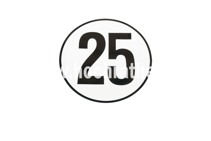 Aufkleber 25 Km (9392181) Krone