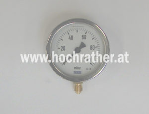Manometer Ø80 Radial 100Mbar (00111263) Horsch