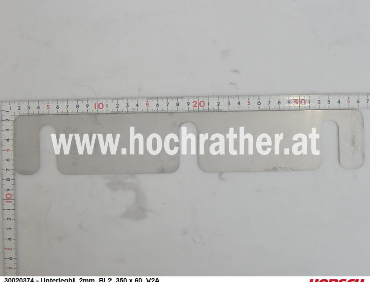 Unterlegbl. 2Mm, Bl.2, 350 X 60, V2A (30020374) Horsch Unterlegbl. 2Mm, Bl.2, 350 X 60, V2A (30020374) Horsch