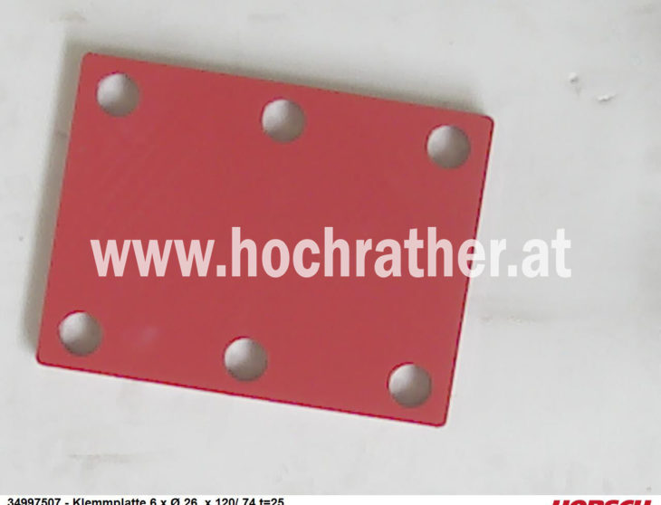 Klemmplatte 6 X Ï 27 X 119/ 7 (34997507) Horsch Klemmplatte 6 X Ï 27 X 119/ 7 (34997507) Horsch