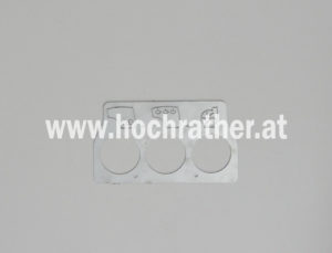 3-Fach Manometerblech (36020149) Horsch