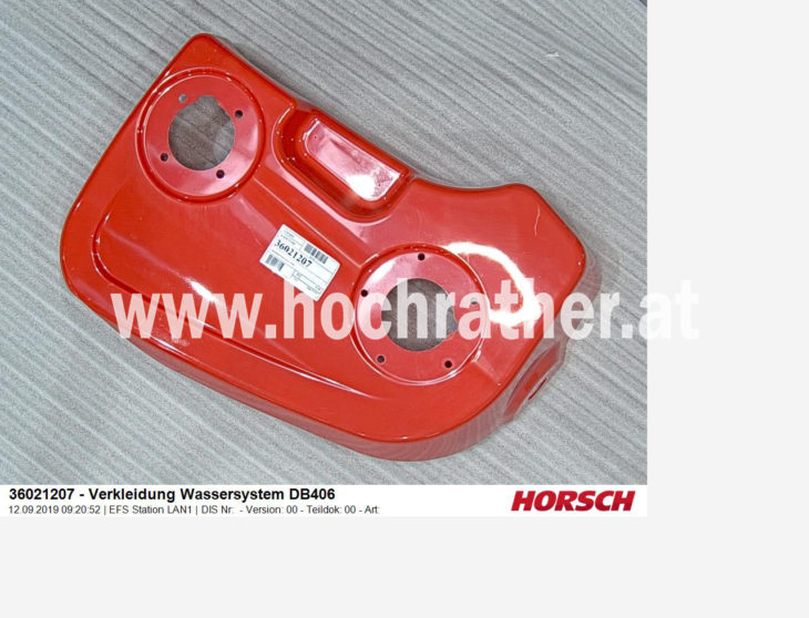 Verkleidung Wassersystem Db406 (36021207) Horsch Verkleidung Wassersystem Db406 (36021207) Horsch