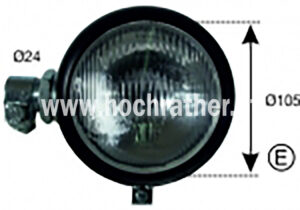 Scheinwerfer Steyr Rohr links (100400040) Um