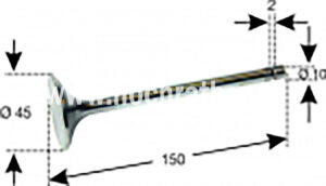 Einlassventil T188/30/430 (500014001) Um