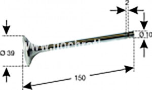 Auslassventil T188/30/430 (500014002) Um