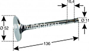 Einlassventil T80 (500014042) Um