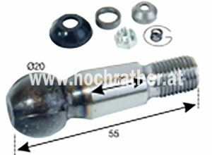 Kugelbolzensatz T80 D20 Kugel (522100030) Um