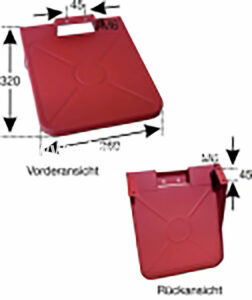 Kennzeichenhalterung T180A/185 (523100022) Um