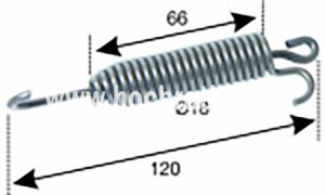 Bremsfeder mit Bewegl Íse (524214006) Um