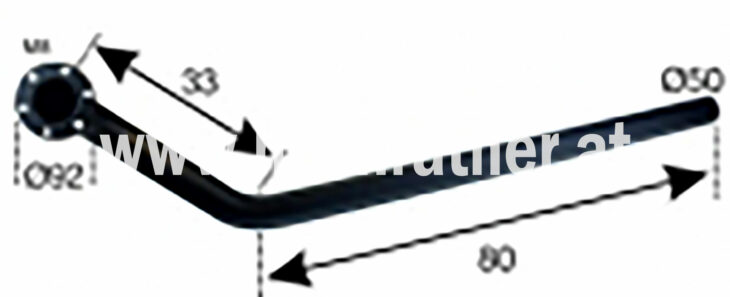 Auspuffendrohr T185, T280 (526200007) Um