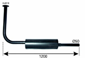 Auspufftopf Steyr T180 (526200180) Um