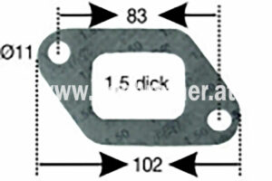 Dichtung für Auspuff Steyr (526900001) Um