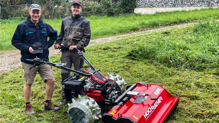 Motormäher-Übergabe an Refenner GmbH