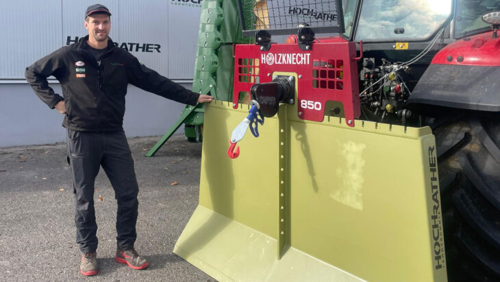 Seilwinden-Übergabe an Familie Wieser