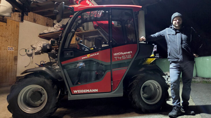 Telelader-Übergabe an Familie Braun