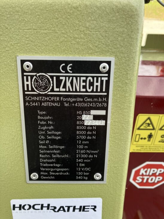 Holzknecht HS 850 7 Holzknecht HS 850 7