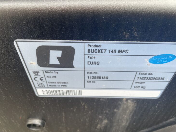 Quicke MPC Schaufel 140 Euro 5 Quicke MPC Schaufel 140 Euro 5