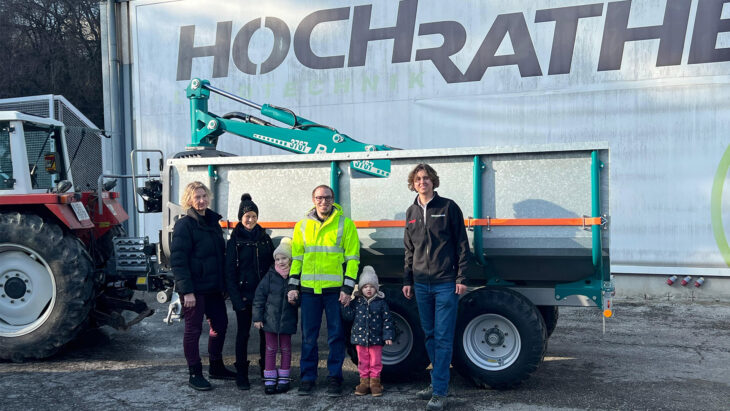 Rückewagenübergabe-Übergabe an Familie Svoboda