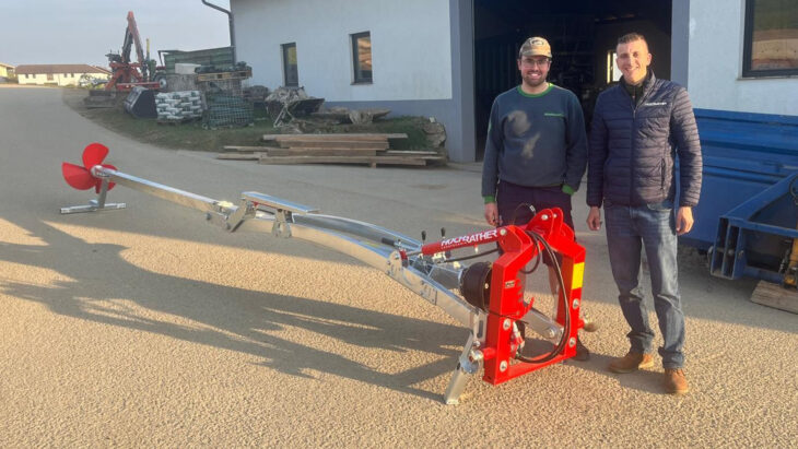 Güllemixer-Übergabe an Herrn Himmelsbach