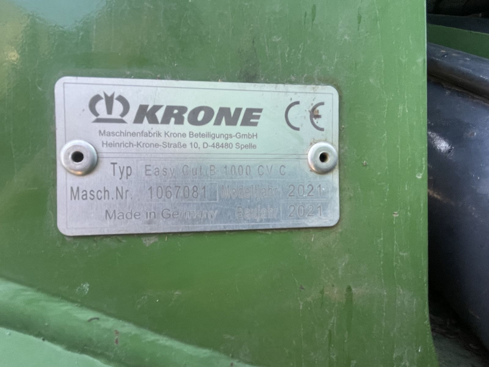 Krone EC B 1000 CV Collect Krone EC B 1000 CV Collect