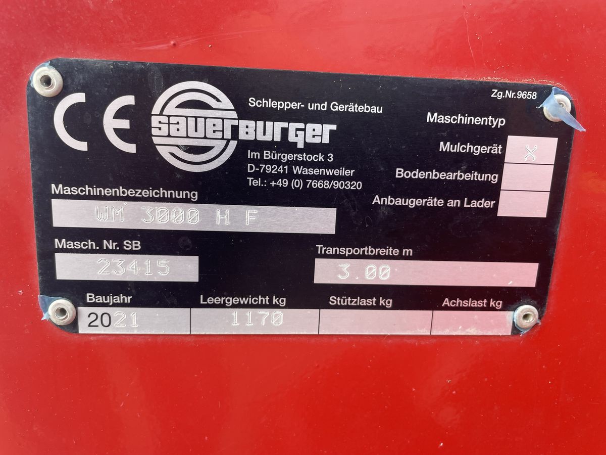 Sauerburger WM 3000 HF Sauerburger WM 3000 HF