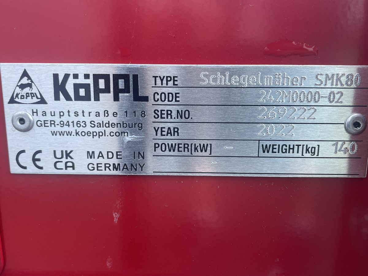 Sonstige Schlegelmäher SMK 80 Sonstige Schlegelmäher SMK 80