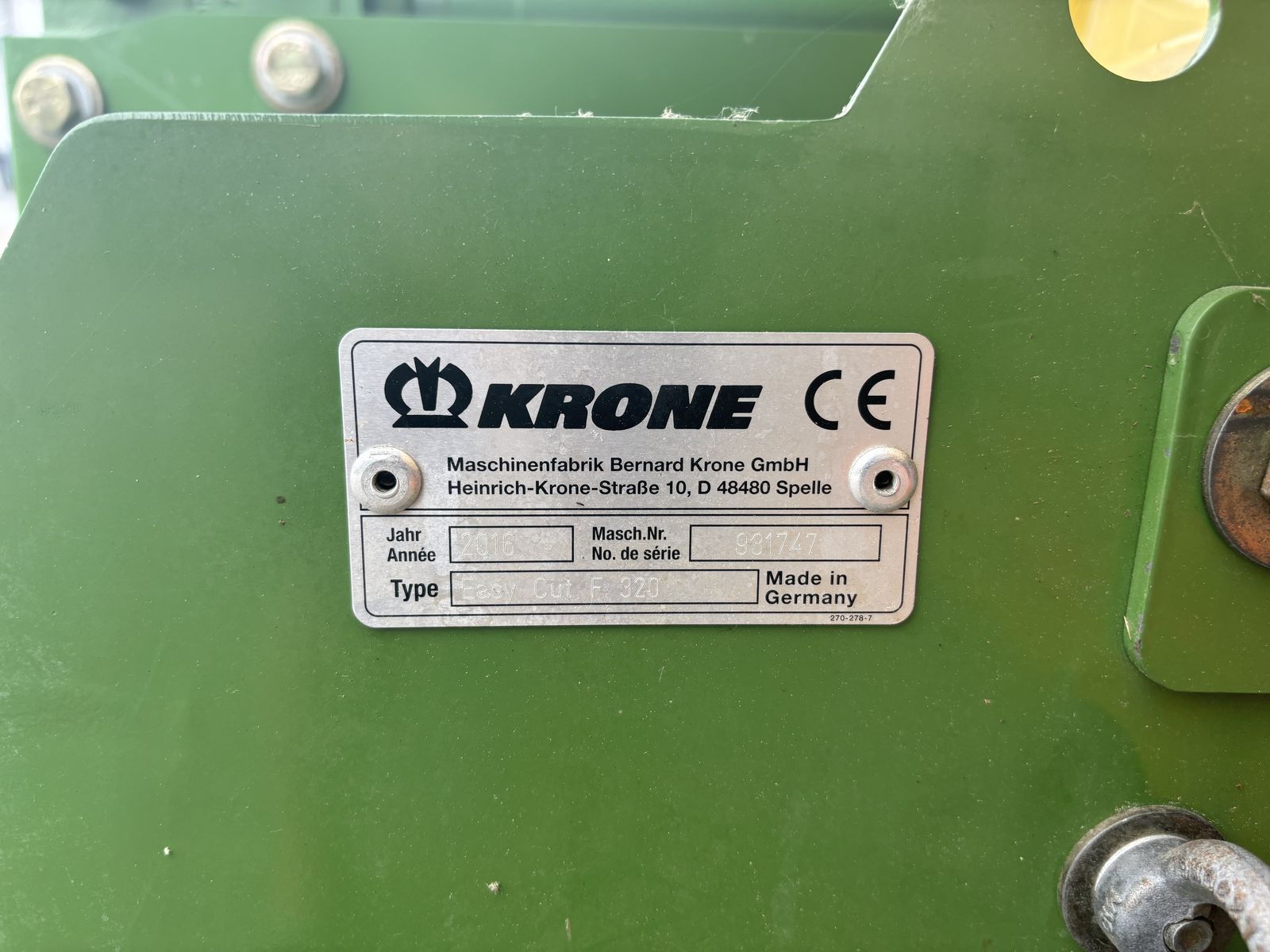 Krone Ec F 320 Gen2